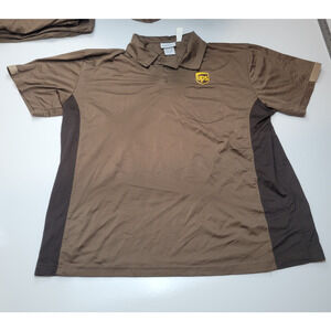 UPS Employee Polo Shirt Authentic Wearguard Uniform Brown Size Extra Large XL
